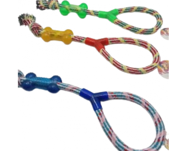 Игрушка для собак Косточка с веревкой