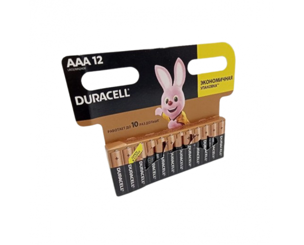 Батарейки Duracell мизинчиковые 12 шт